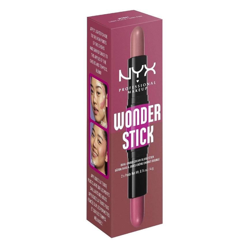 NYX  Wonder Stick Cream Blush 01 - Light Peach And Baby Pink 0.28 Oz NYX