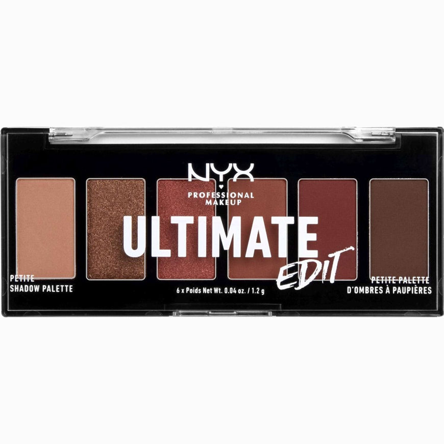 NYX  Ultimate Edit Petite Shadow Palette Warm Neutrals 0.24 Oz NYX