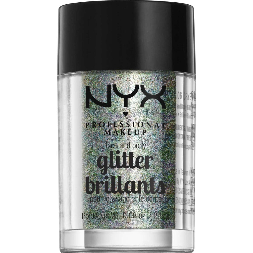 NYX  Face And Body Glitter 06 - Crystal 0.08 Oz NYX