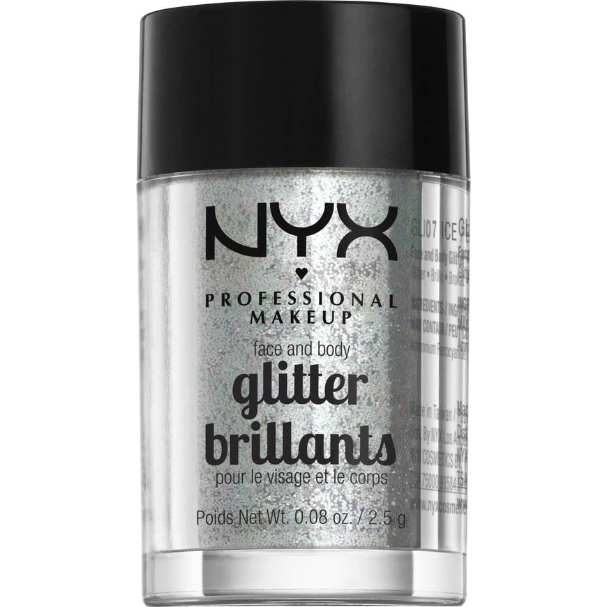 NYX  Face And Body Glitter 07 - Ice 0.08 Oz NYX