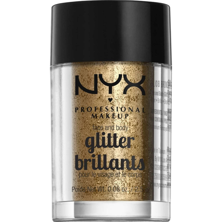 NYX  Face And Body Glitter 08 - Bronze 0.08 Oz NYX