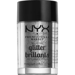 NYX  Face And Body Glitter 10 - Silver 0.08 Oz NYX
