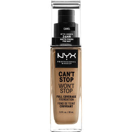 NYX  Cant Stop Wont Stop Full Coverage Foundation 12.5 - Camel 1.0 FL Oz NYX
