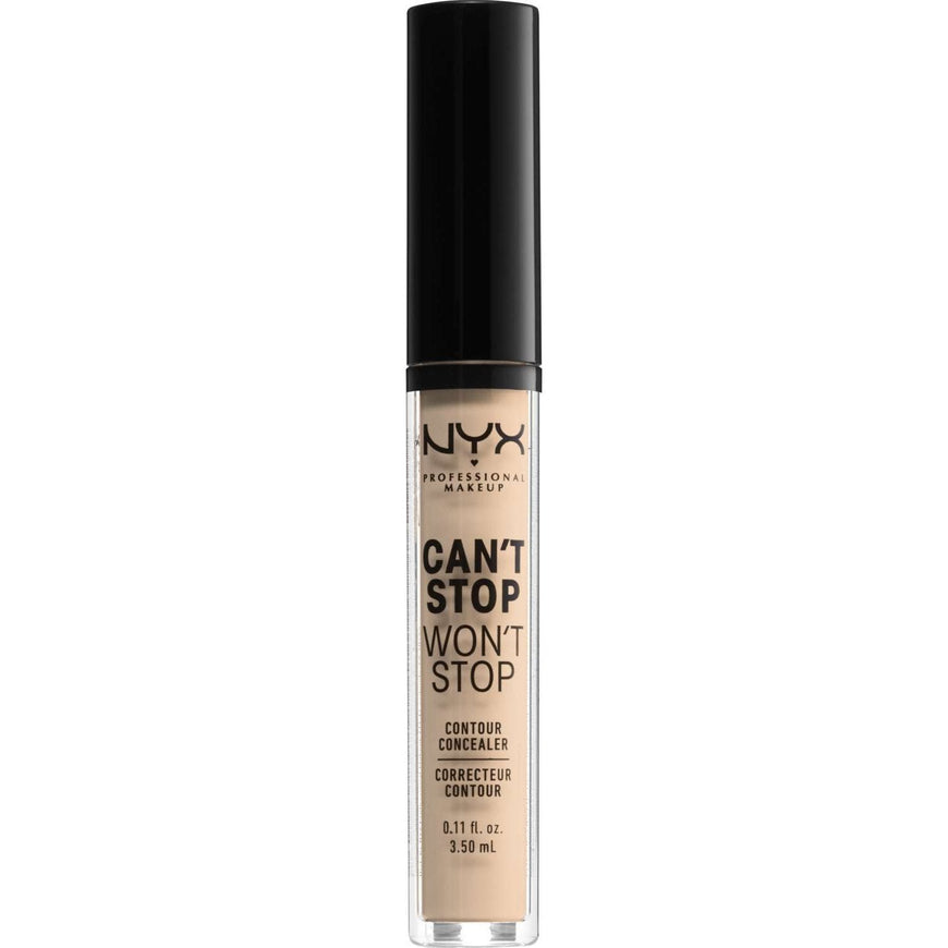 NYX  Cant Stop Wont Stop Contour Concealer 6 - Vanilla 0.11 Fl Oz NYX