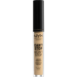 NYX  Cant Stop Wont Stop Contour Concealer 8 - True Beige 0.11 Fl Oz NYX