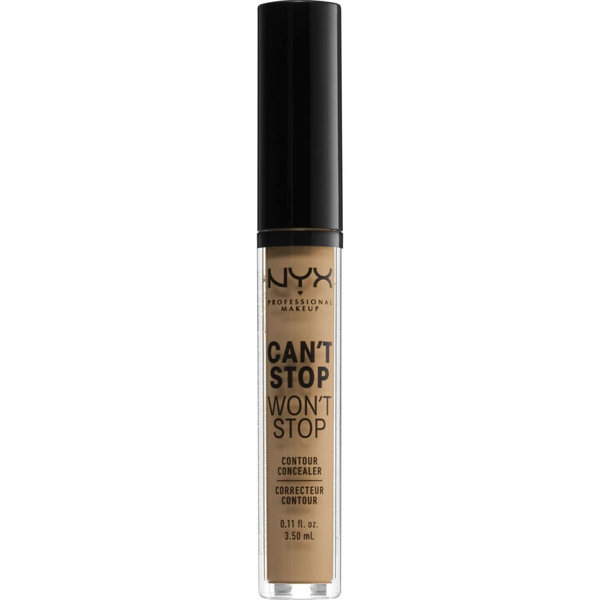 NYX  Cant Stop Wont Stop Contour Concealer 13 - Golden 0.11 Fl Oz NYX