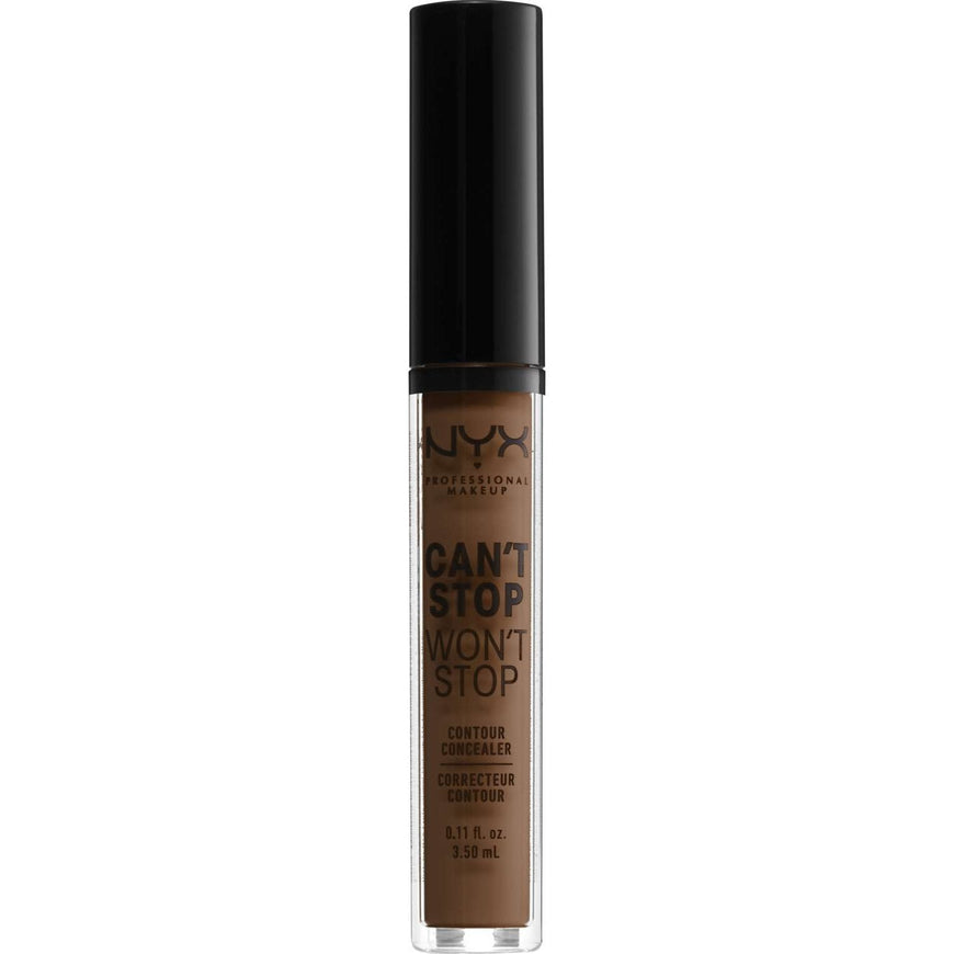 NYX  Cant Stop Wont Stop Contour Concealer 19 - Mocha 0.11 Fl Oz NYX