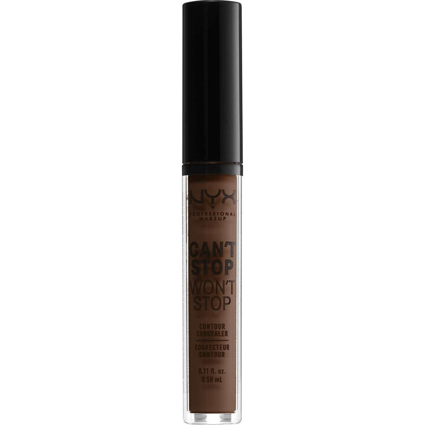 NYX  Cant Stop Wont Stop Contour Concealer 22.7 - Deep Walnut 0.11 Fl Oz NYX