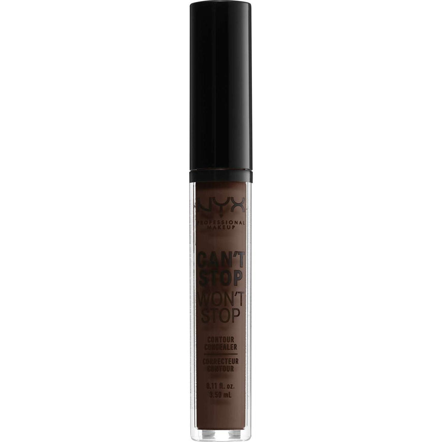 NYX  Cant Stop Wont Stop Contour Concealer 24 - Deep Espresso 0.11 Fl Oz NYX