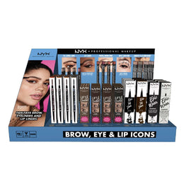 Brow, Eye & Lip Icons Counter Display NYX