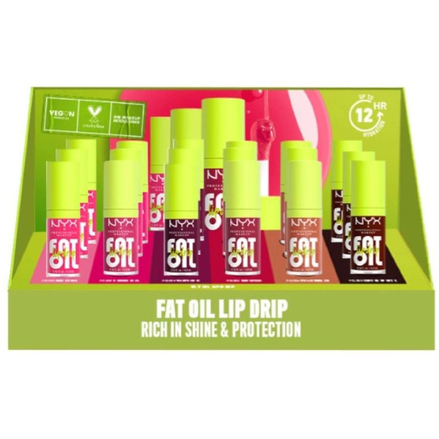Nyx Fat Oil Lip Drip Counter Display NYX