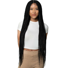 Queen B Lace Wig Qlw309 Box Braid-#1 Urban Beauty