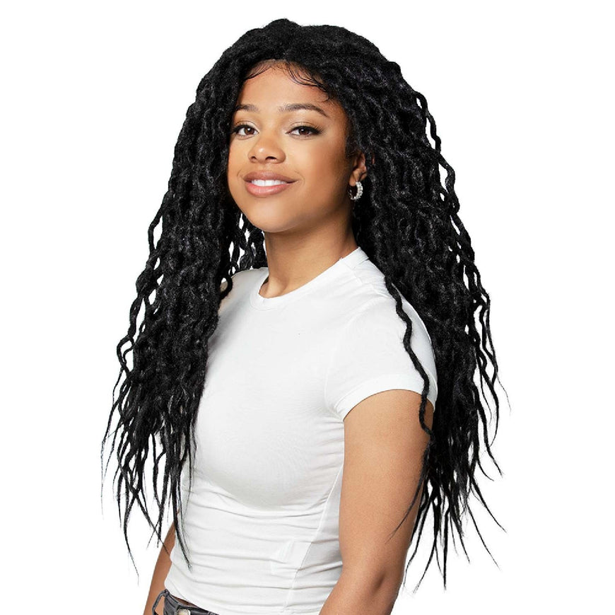Queen B Lace Wig Qlw311 Dreadlocks-#1 Urban Beauty
