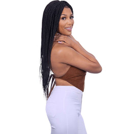 Queen B Lace Wig Qlw313 Box Braid 26Inch-#1B Urban Beauty