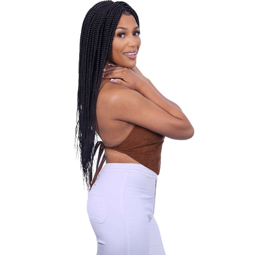 Queen B Lace Wig Qlw313 Box Braid 26Inch-#1B Urban Beauty