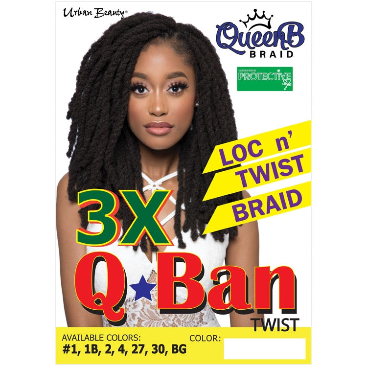 Synthetic Queen B 3X Q-Ban Twist Color #30 Urban Beauty
