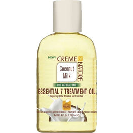 Creme Of Nature With Certified Natural Ingredients Coconut Milk Essential 7 Treatment Oil 4 Oz Creme of Nature