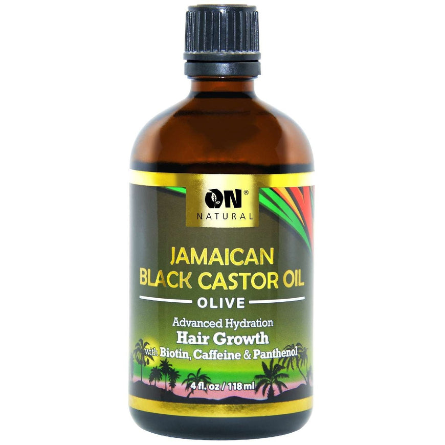 On Natural Jamaican Black Castor Oil Olive 4 Oz ON Natural