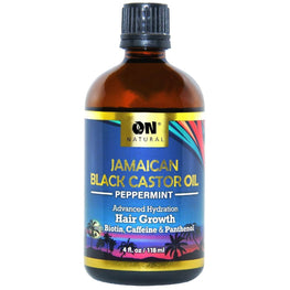 On Natural Jamaican Black Castor Oil Peppermint 4 Oz ON Natural