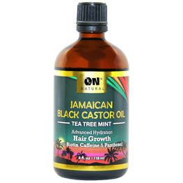 On Natural Jamaican Black Castor Oil Tea Tree Mint 4 Oz ON Natural