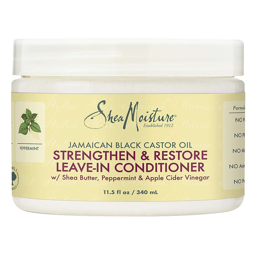 Shea Moisture Jamaican Black Castor Oil Strengthen Restore Leave-In Conditioner 11.5 Fl Oz SheaMoisture