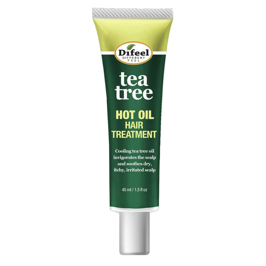 Difeel Hot Oil Hair Treatment Tea Tree 1.5 Oz Sunflower