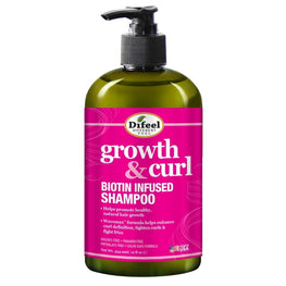 Difeel Growth And Curl Biotin Shampoo 12 Oz Sunflower