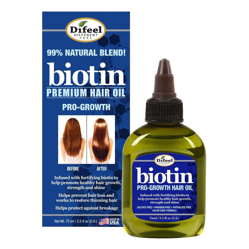 Difeel Premium 99 All Natural Hair Oil Biotin 6Pk 2.5 Oz DiFeel