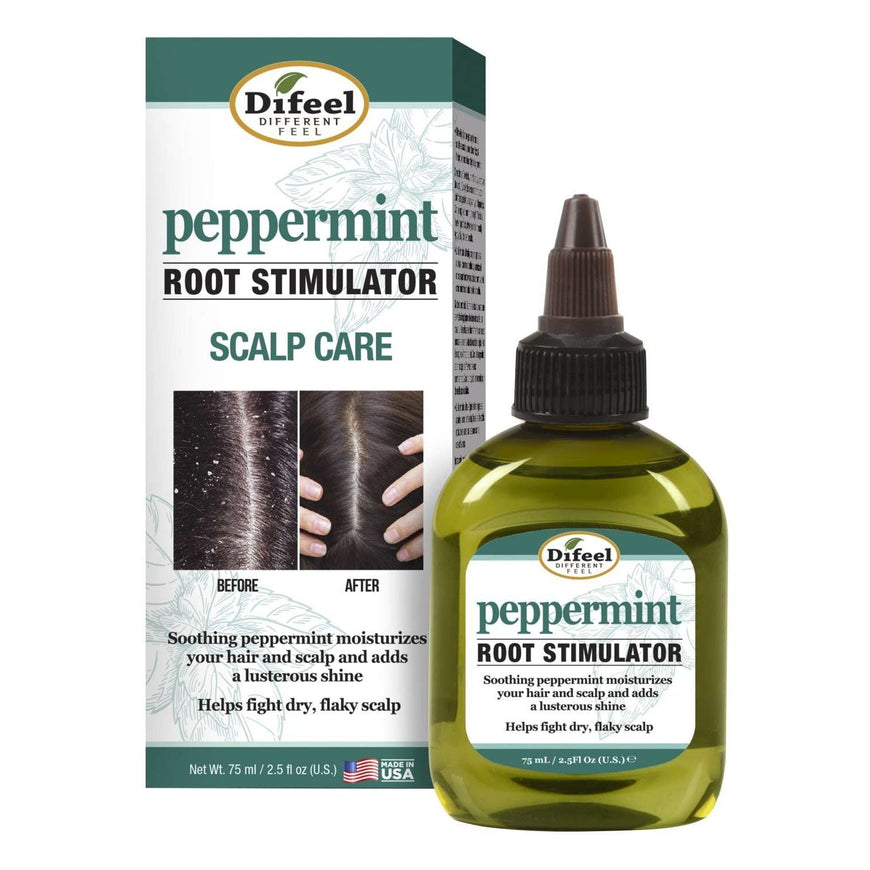 Sunflower Difeel Peppermint Scalp Care Root Stimulator Hair Oil 6Pk 2.5 Oz DiFeel