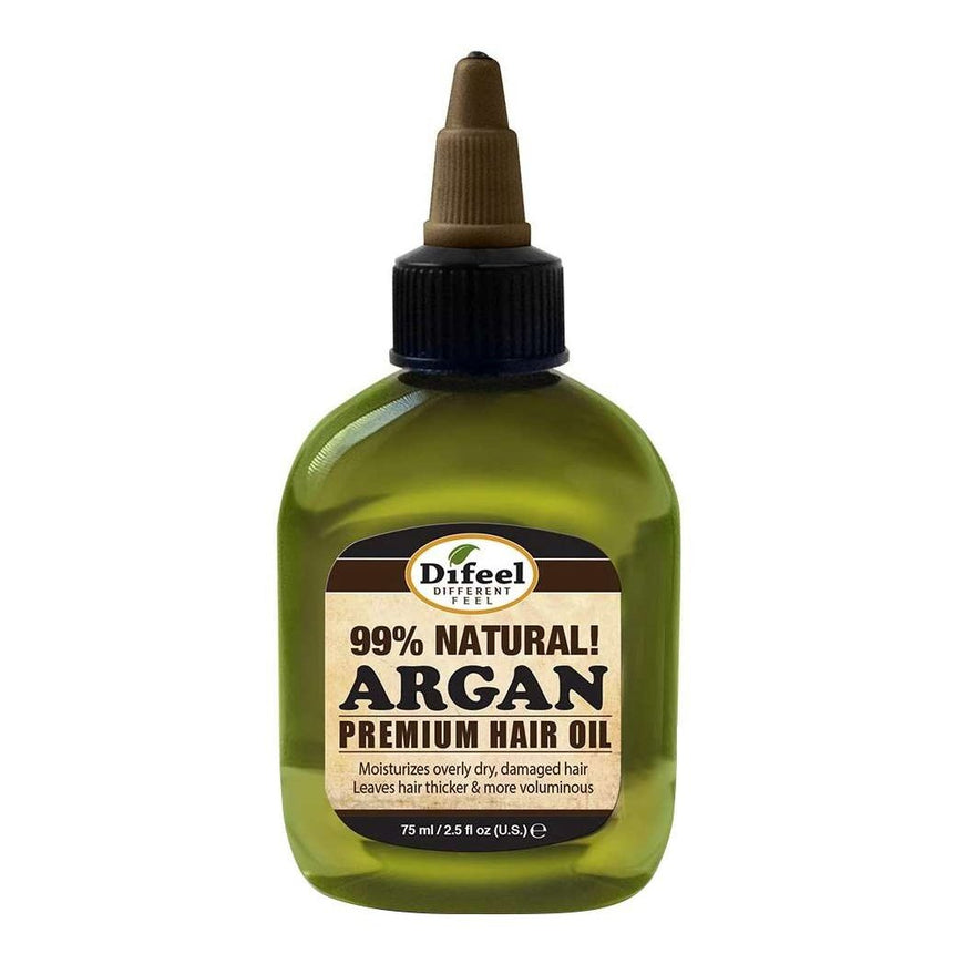 Difeel Premium Natural Hair Oil Argan 2.5 Oz DiFeel