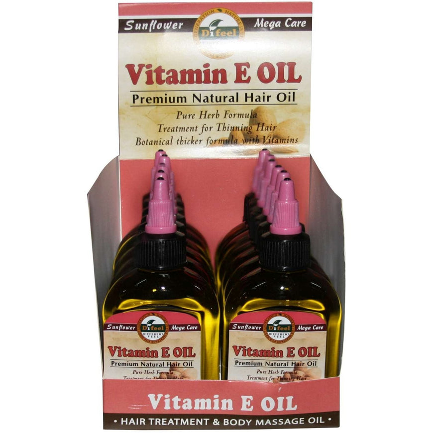 Difeel Premium Natural Hair Oil Vitamin E 2.5 Oz DiFeel