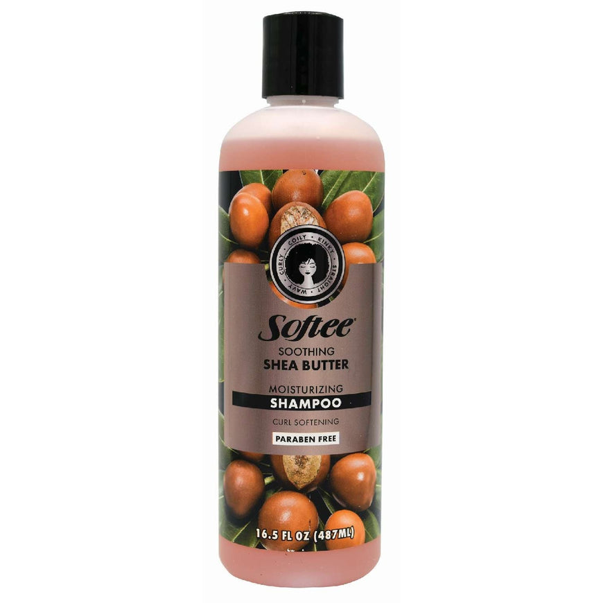 Softee Soothing Shea Butter Moisturizing Shampoo Curl Softening Softee