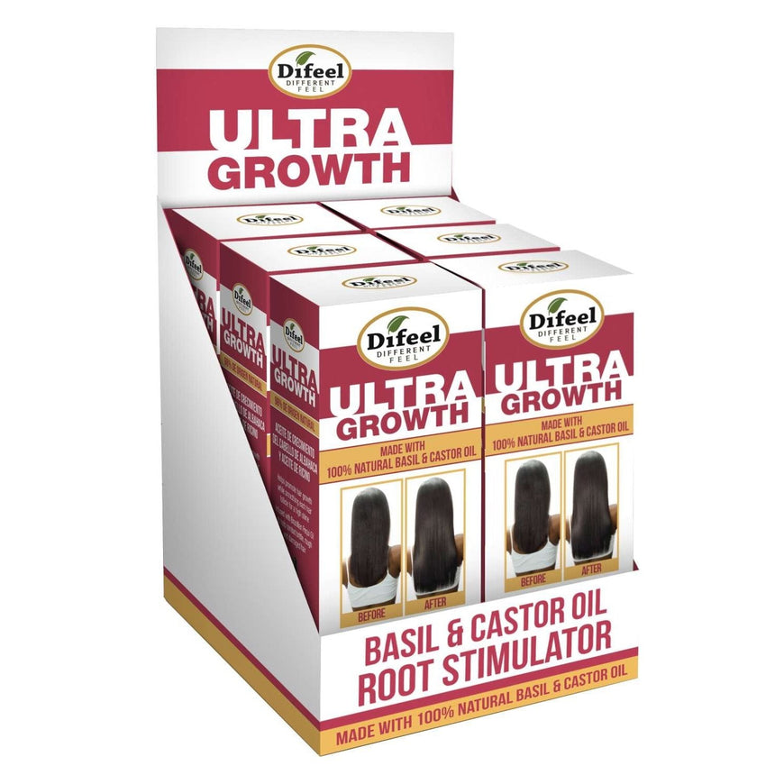 Sunflower Difeel Ultra Growth Basil-Castor Leave-In Root Stiml 2.5 Oz Sunflower
