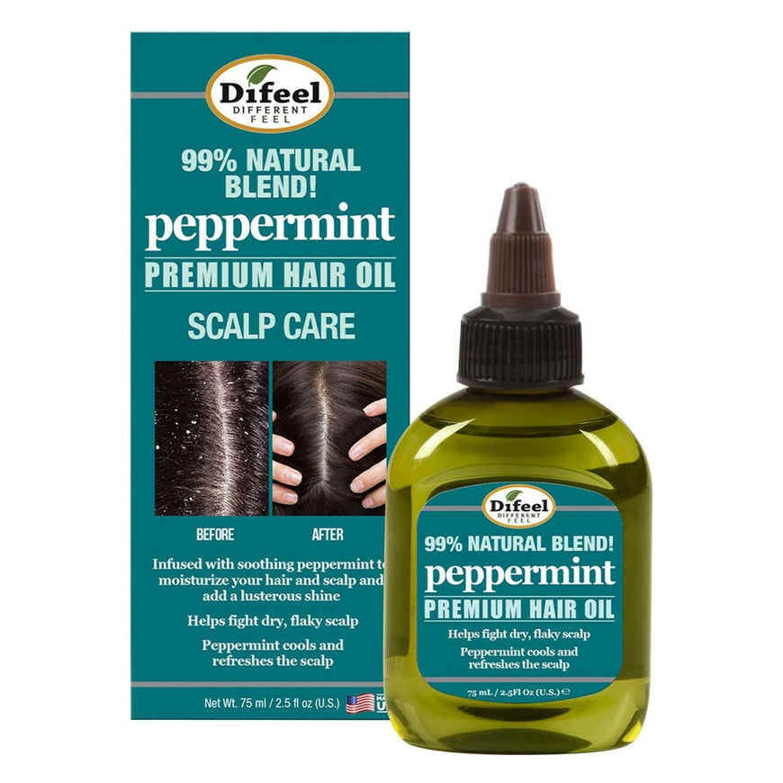 Difeel Peppermint Scalp Care Hair Oil 2.5 Oz DiFeel