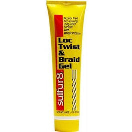 Sulfur-8 Loc Twist and Braid Gel at original image size on white background