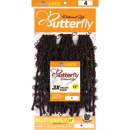 Synthetic Queen B 3X Butterfly Lcos 12Inch Color 4 Urban Beauty