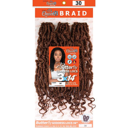 Urban Beauty Queen B Braid Synthetic Butterfly Goddess Locs 3X Value Pack 14 Inch Color 30 Urban Beauty