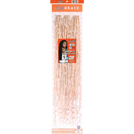 Urban Beauty Queen B Braid Synthetic Butterfly Goddess Locs 3X Value Pack 28 Inch Color 613 Urban Beauty