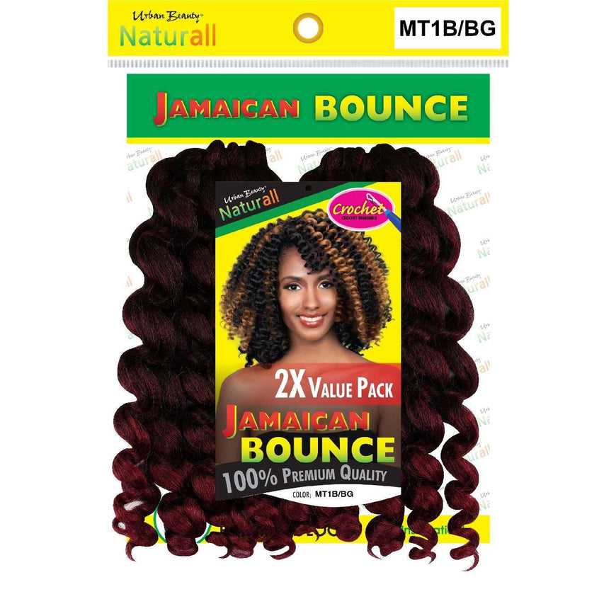 Synthetic Braiding Hair Jamaican Bounce-P1Bburgundy Urban Beauty