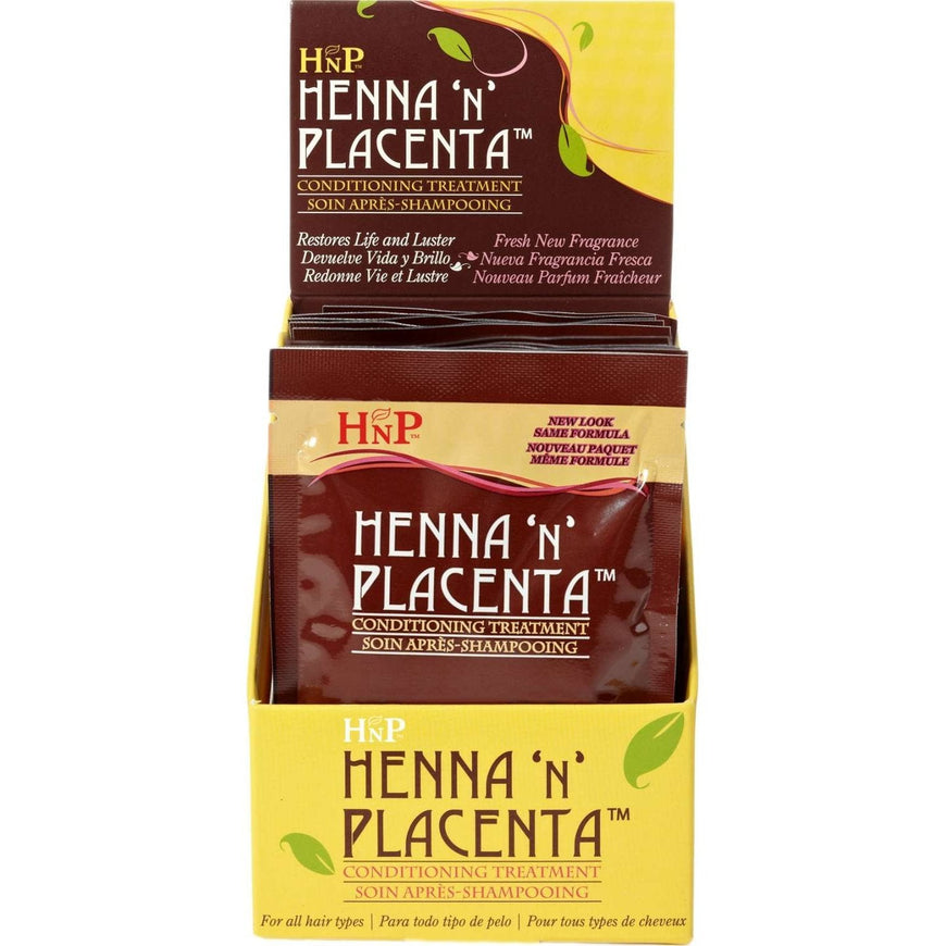 Henna-N-Placenta Pack Regular 12-Piece Display Hask