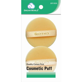 Brittny Cosmetic Cotton Puff Round 2-Piece BRITTNY