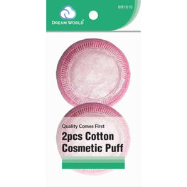 Brittny Cosmetic Cotton Puff Round 2-Piece Pack BRITTNY