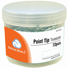 Brittny Tweezer Point Tip 72-Piece Jar BRITTNY