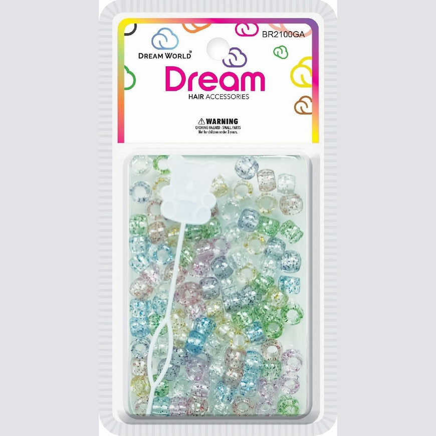 Chloe Bead 2100 Rnd Glitter Clear Assort CHLOE