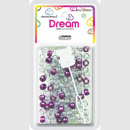Chloe Bead 2100 Round Glitter Purple CHLOE