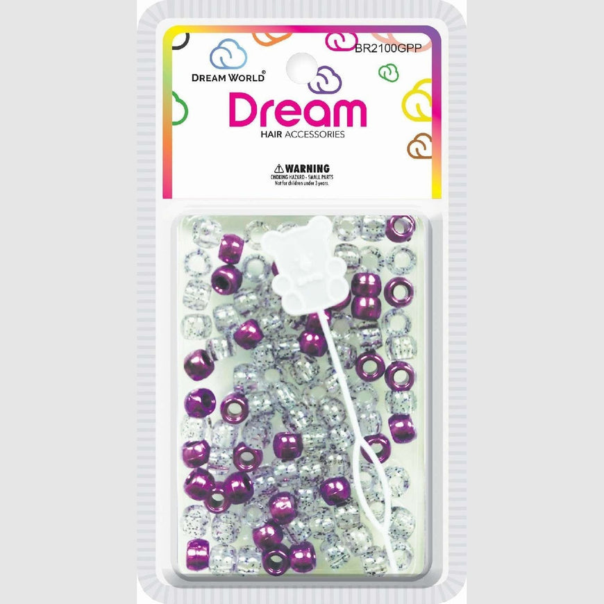 Chloe Bead 2100 Round Glitter Purple CHLOE