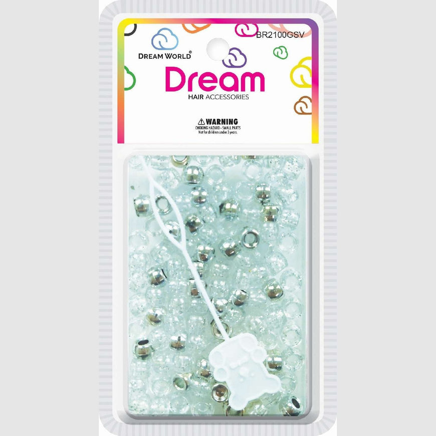 Chloe Bead 2100 Round Glitter Silver CHLOE