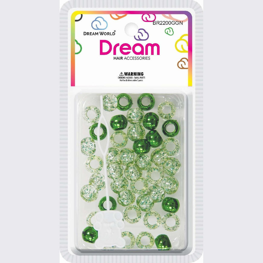 Chloe Bead 2200 Round Glitter Green CHLOE