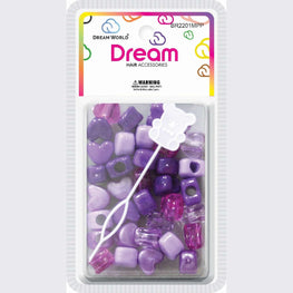 Chloe Bead Heart Big Purple CHLOE
