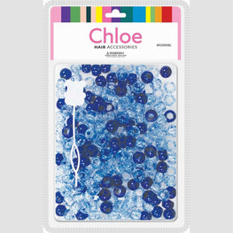 Chloe Bead 2300 Rnd Big Glitter Blue CHLOE